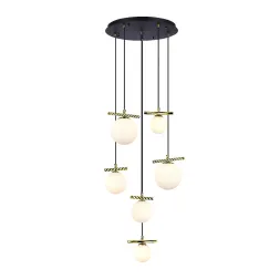 Каскадная люстра iLamp Golden 2134-6D BR+MBK