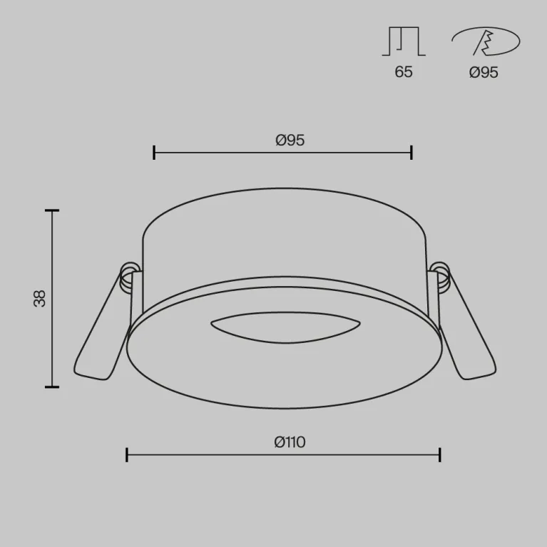 Встраиваемый светильник Maytoni Technical Slim DL027-GX53-MG в Нижнем Новгороде