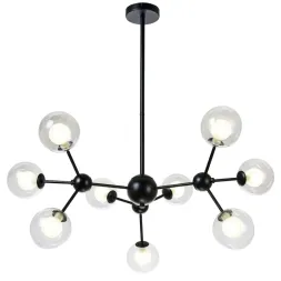 Люстра на штанге Natali Kovaltseva VENTI 81422/8C BLACK