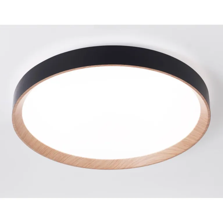Потолочный светодиодный светильник Ambrella light черный/светлое дерево FZ1326 в Нижнем Новгороде