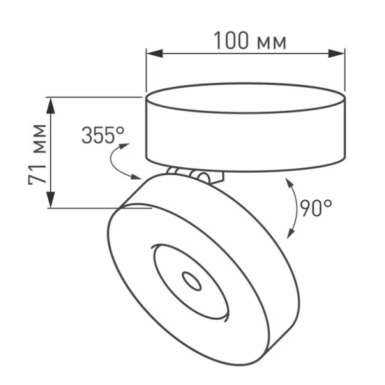 Светодиодный спот Arlight SP-Mona-Surface-R100-12W Day4000 025442(1) в Нижнем Новгороде