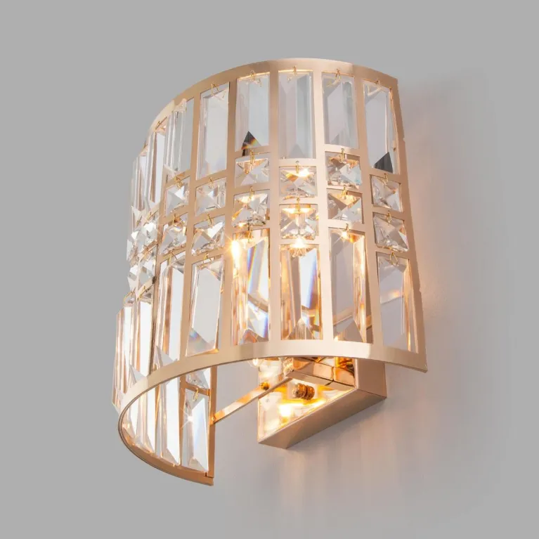 Настенный светильник Eurosvet Lory 10125/2 золото/прозрачный хрусталь Strotskis (10116/2) в Нижнем Новгороде