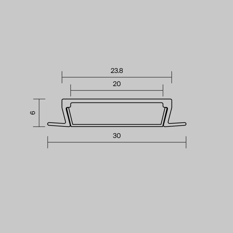 Профиль встраиваемый с накладным фланцем Maytoni Led Strip ALM-3006-S-2M 632018 в Нижнем Новгороде
