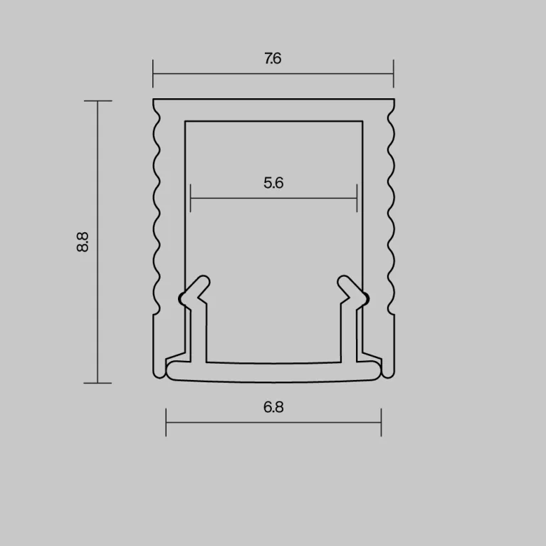 Профиль накладной Maytoni Led Strip ALM-0809-S-2M 631010 в Нижнем Новгороде