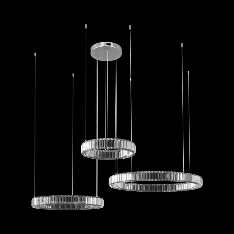 Подвесной светодиодный светильник Loft IT Crystal ring 10135/3 Chrome в Нижнем Новгороде