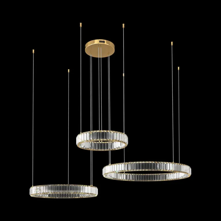 Подвесной светодиодный светильник Loft IT Crystal ring 10135/3 Gold в Нижнем Новгороде
