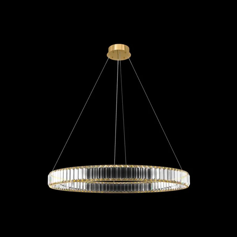 Подвесной светодиодный светильник Loft IT Crystal ring 10135/800 Gold в Нижнем Новгороде