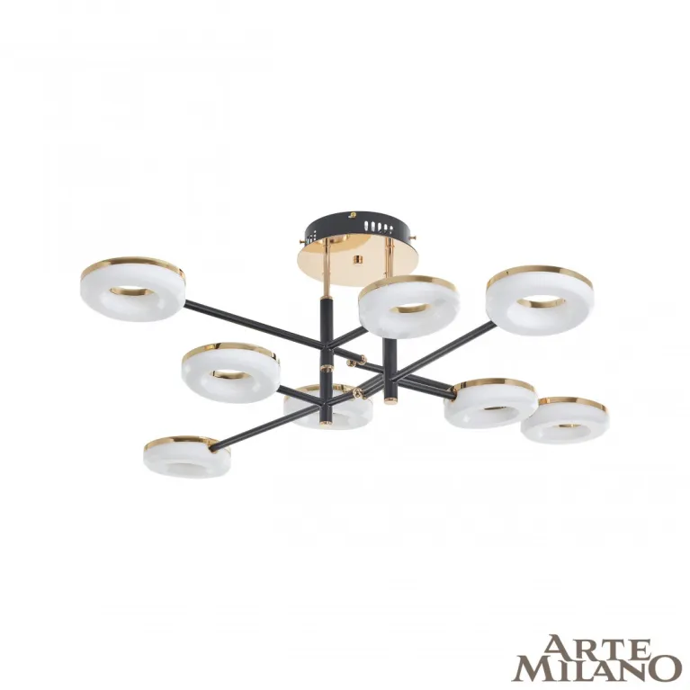 Потолочный светильник Arte Milano Ferrara 272999/8 BK/GD в Нижнем Новгороде