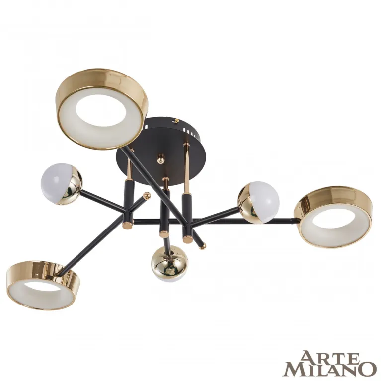 Потолочный светильник Arte Milano Ferrara 273299/6 BK/GD в Нижнем Новгороде