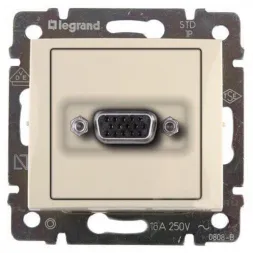 Розетка HD15 Legrand Valena слоновая кость 774183