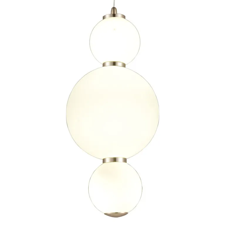 Подвесной светодиодный светильник Natali Kovaltseva Loft Led Lamps 81100/3C Gold White в Нижнем Новгороде