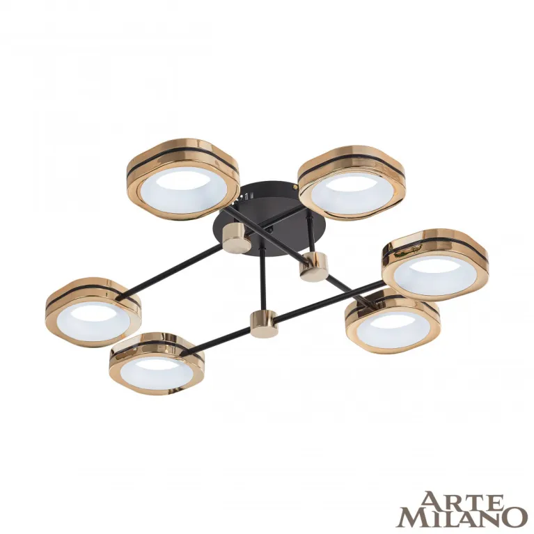 Потолочный светильник Arte Milano Ferrara 277999/6 BK/GD в Нижнем Новгороде