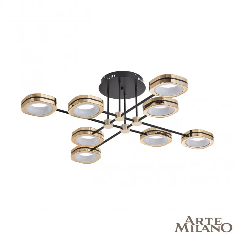 Потолочный светильник Arte Milano Ferrara 277999/8 BK/GD в Нижнем Новгороде