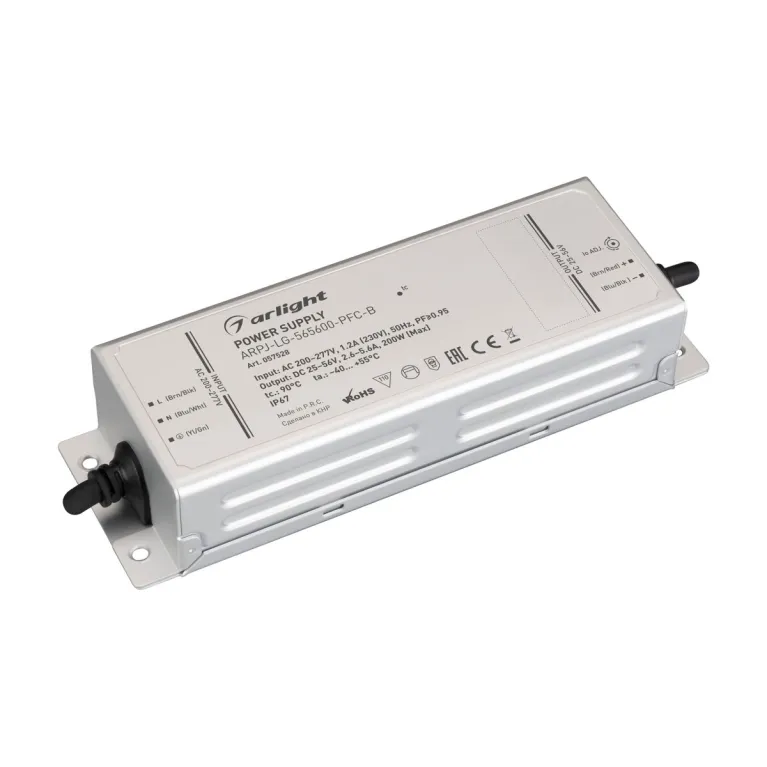 Блок питания Arlight ARPJ-LG-565600-PFC-B 200W, 25-56V, 2.6-5.6A, IP67 057528 в Нижнем Новгороде
