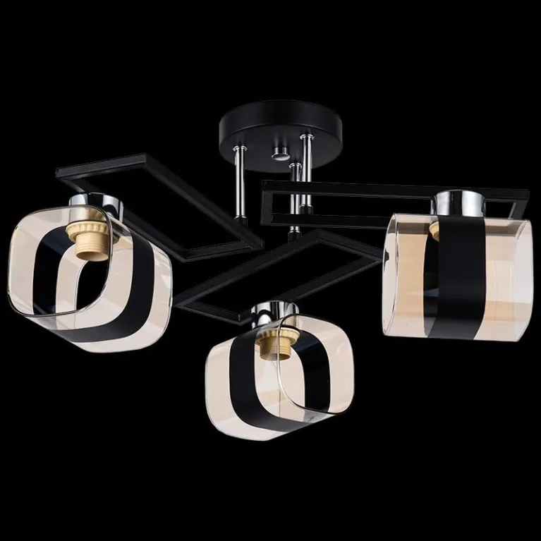 Потолочная люстра Reluce 21130-0.3-03 BK+CH в Нижнем Новгороде