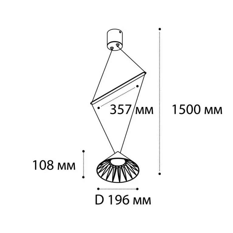 Подвесной светодиодный светильник Italline IT03-1430 black/orange в Нижнем Новгороде