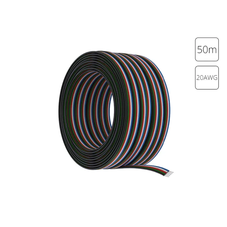 Провод 5-жильный для светодиодной ленты RGBW 50м, 20AWG Arte lamp Strip-Accessories A20-5W в Нижнем Новгороде