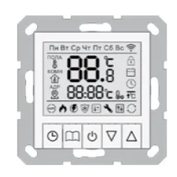 Термостат теплого пола с ЖК-дисплеем Jasmart белый, G4101W