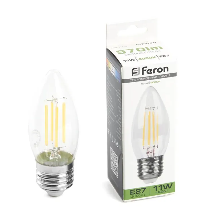Лампа светодиодная Feron LB-713 Свеча E27 11W 4000K 38273 в Нижнем Новгороде