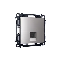 Комплект механизма компьютерной розетки RJ-45(8P8C) CAT6 со шторкой Ambrella Volt Alfa MA512010