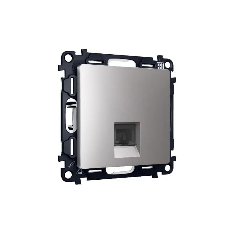 Комплект механизма телефонной розетки RJ-11(4P4C) со шторкой Ambrella Volt Alfa MA512030 в Нижнем Новгороде