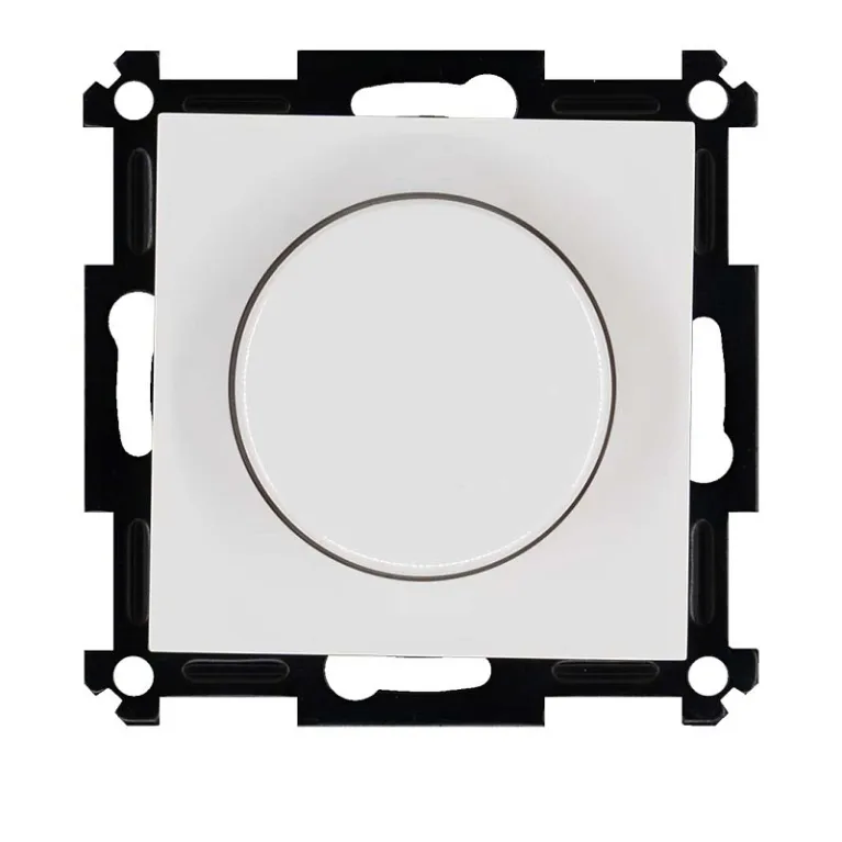 Универсальный диммер 3-500 Вт Led 3-250Вт HV - 500Вт с накладкой белый Jasmart G4012W-500RV в Нижнем Новгороде