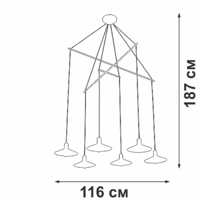 Подвесная люстра Vitaluce V4825-1/6S в Нижнем Новгороде