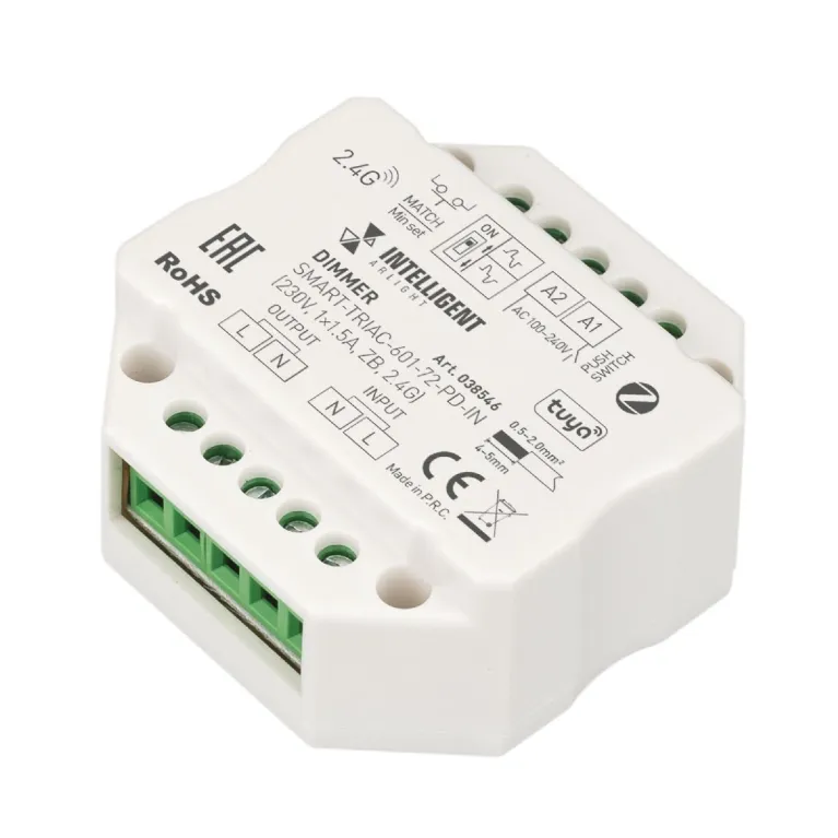 Диммер Arlight SMART-TRIAC-601-72-PD-IN (230V, 1x1.5A, ZB, 2.4G) 038546 в Нижнем Новгороде