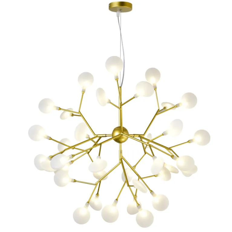Подвесная люстра Natali Kovaltseva GRACE 75128/6C GOLD SATIN в Нижнем Новгороде