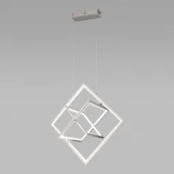 Подвесной светодиодный светильник Eurosvet Maya 90224/3 матовое серебро