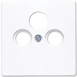 Накладка TV-SAT-FM розетки Jung LS 990 белая LS990SATWW