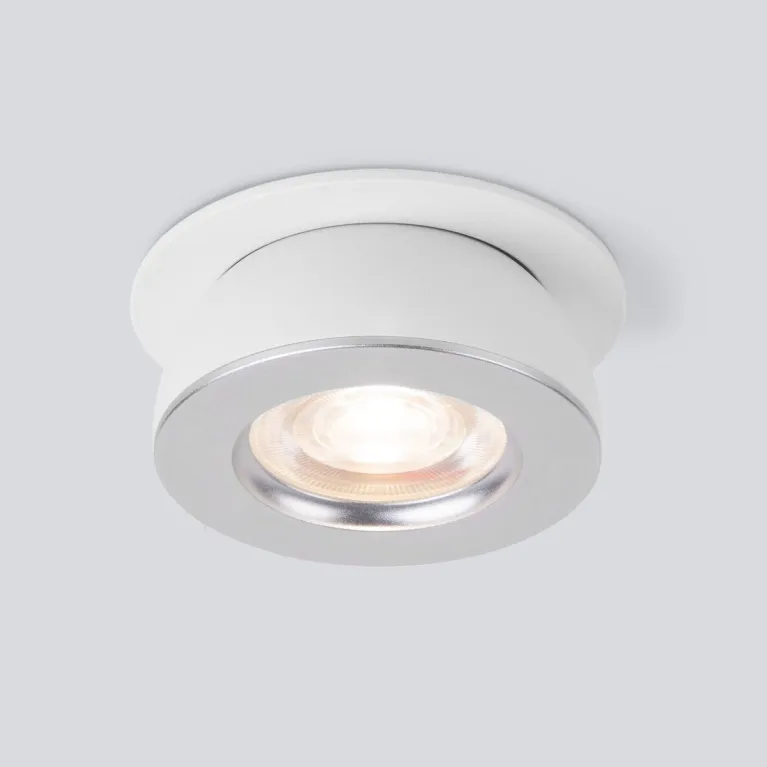 Встраиваемый светодиодный светильник Elektrostandard Pruno 25080/LED белый/серебро a060946 в Нижнем Новгороде