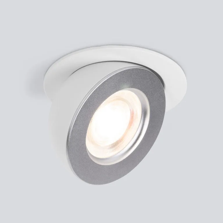 Встраиваемый светодиодный светильник Elektrostandard Pruno 25080/LED белый/серебро a060946 в Нижнем Новгороде
