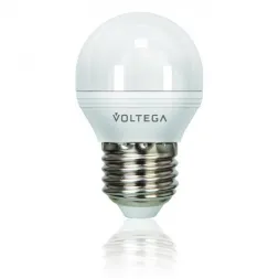 Лампа светодиодная Voltega E27 5.7W 4000К шар матовый VG3-G2E27cold6W 4703