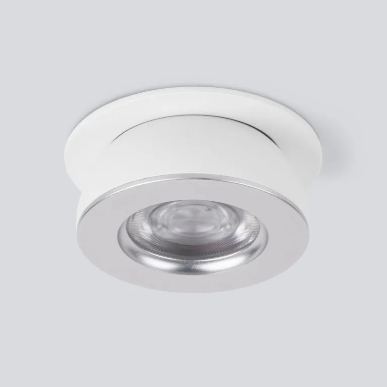 Встраиваемый светодиодный светильник Elektrostandard Pruno 25080/LED белый/серебро a060946 в Нижнем Новгороде