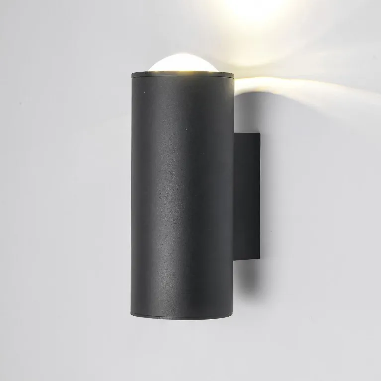 Уличный настенный светодиодный светильник Elektrostandard Column 35138/U черный a063022 в Нижнем Новгороде