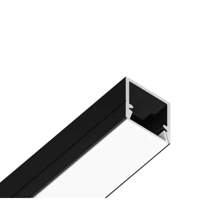 Алюминиевый профиль накладной для светодиодной ленты до 8мм Ambrella Light Illumination GP1650BK в Нижнем Новгороде