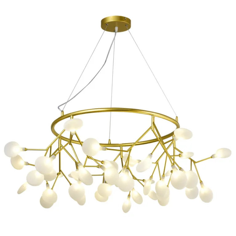 Подвесная люстра Natali Kovaltseva GRACE 75128/8C GOLD SATIN в Нижнем Новгороде