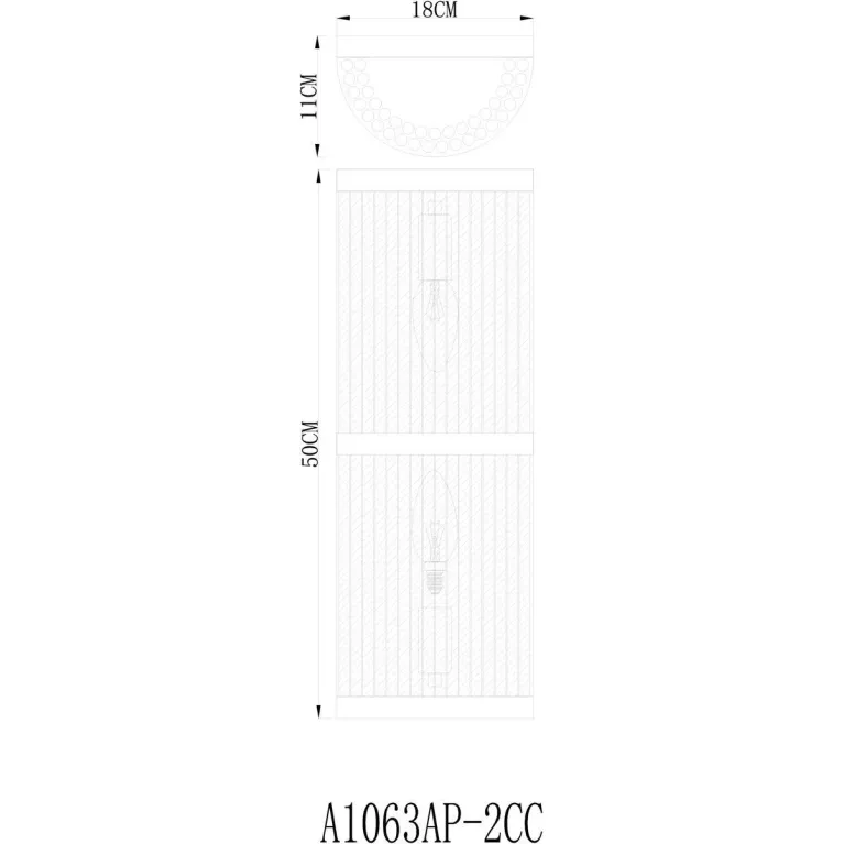 Настенный светильник Arte Lamp Albali A1063AP-2CC в Нижнем Новгороде