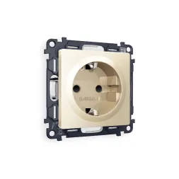 Комплект механизма розетки с/з со шторками Ambrella Volt Alfa MA607010