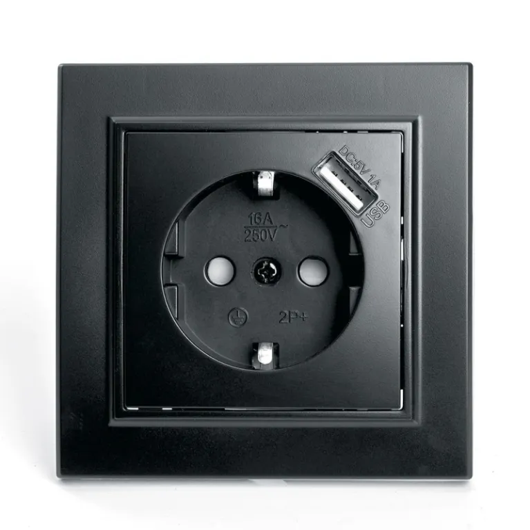 Розетка 1-местная с USB Stekker PST16-9011-03 с защитной шторкой 39480 в Нижнем Новгороде