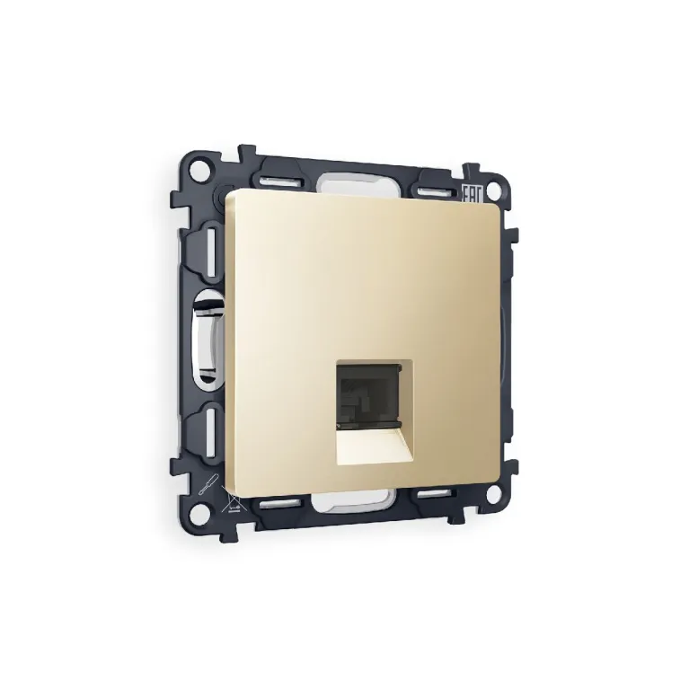 Комплект механизма телефонной розетки RJ-11(4P4C) со шторкой Ambrella Volt Alfa MA612030 в Нижнем Новгороде