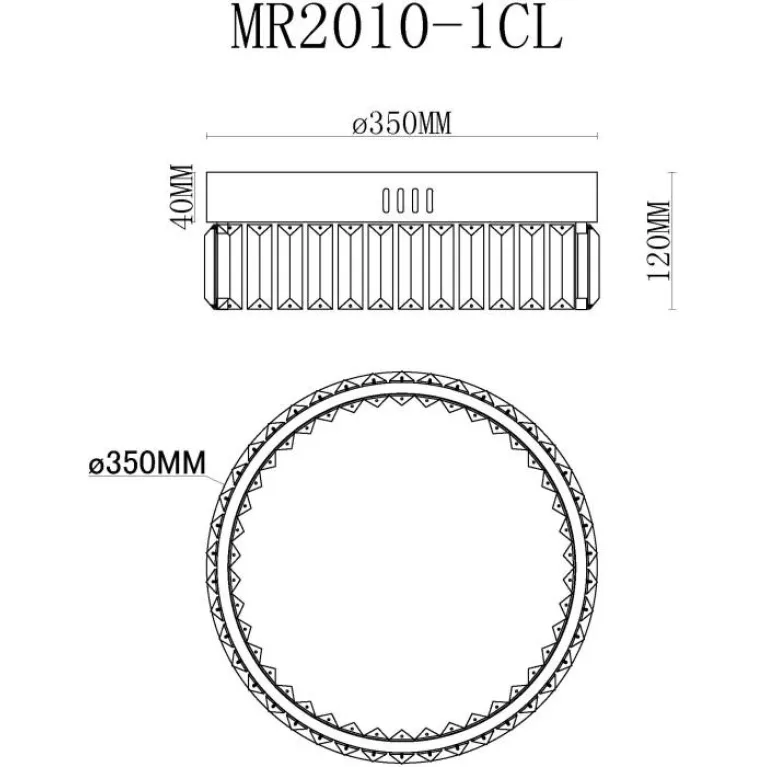 Потолочный светодиодный светильник MyFar Irina MR2010-1CL в Нижнем Новгороде
