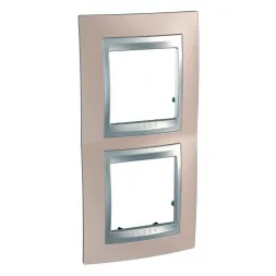 Рамка 2-постовая вертикальная Schneider Electric Unica Top MGU66.004V.096