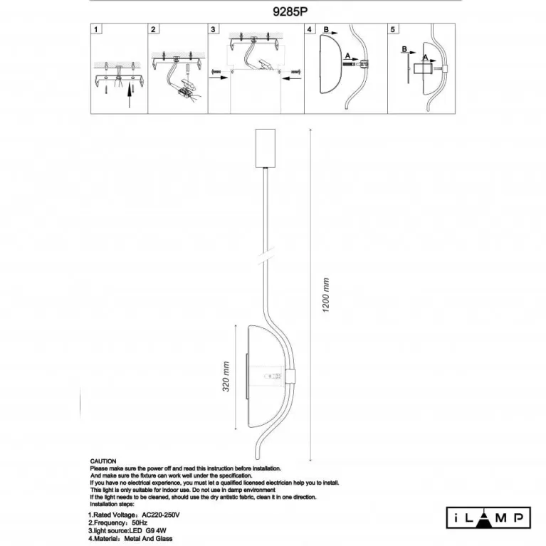 Подвесной светильник iLamp Stereo 9285P GL SM в Нижнем Новгороде