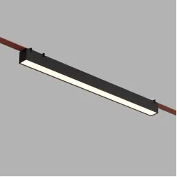 Трековый однофазный светильник Denkirs Belty linear DK5676-BK