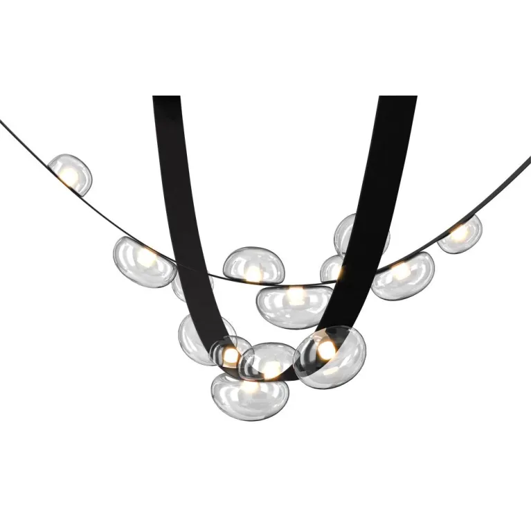 Подвесной светодный светильник Crystal Lux Bosque SP7 L3000 Black/Transparent в Нижнем Новгороде