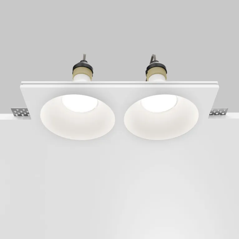 Встраиваемый светильник Maytoni Technical Gyps Modern DL129-GU10-02-W в Нижнем Новгороде