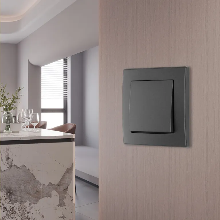 Выключатель одноклавишный Arte Milano SET06-1-30-1 black в Нижнем Новгороде