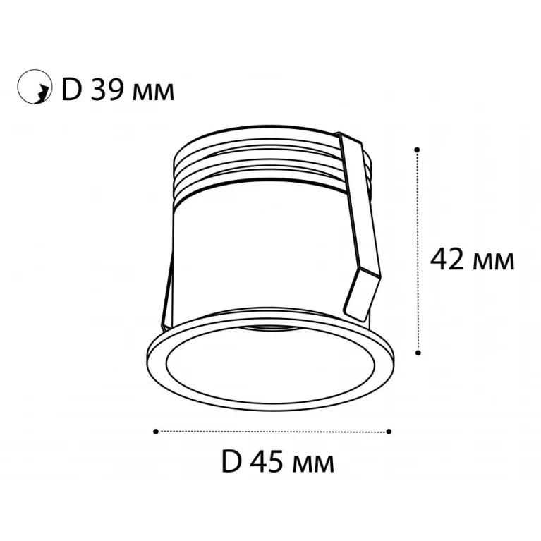 Встраиваемый светодиодный светильник Italline DL 3027 white в Нижнем Новгороде